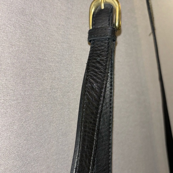 Hunt club satchel black leather long strap adjustable purse - Picture 9 of 9